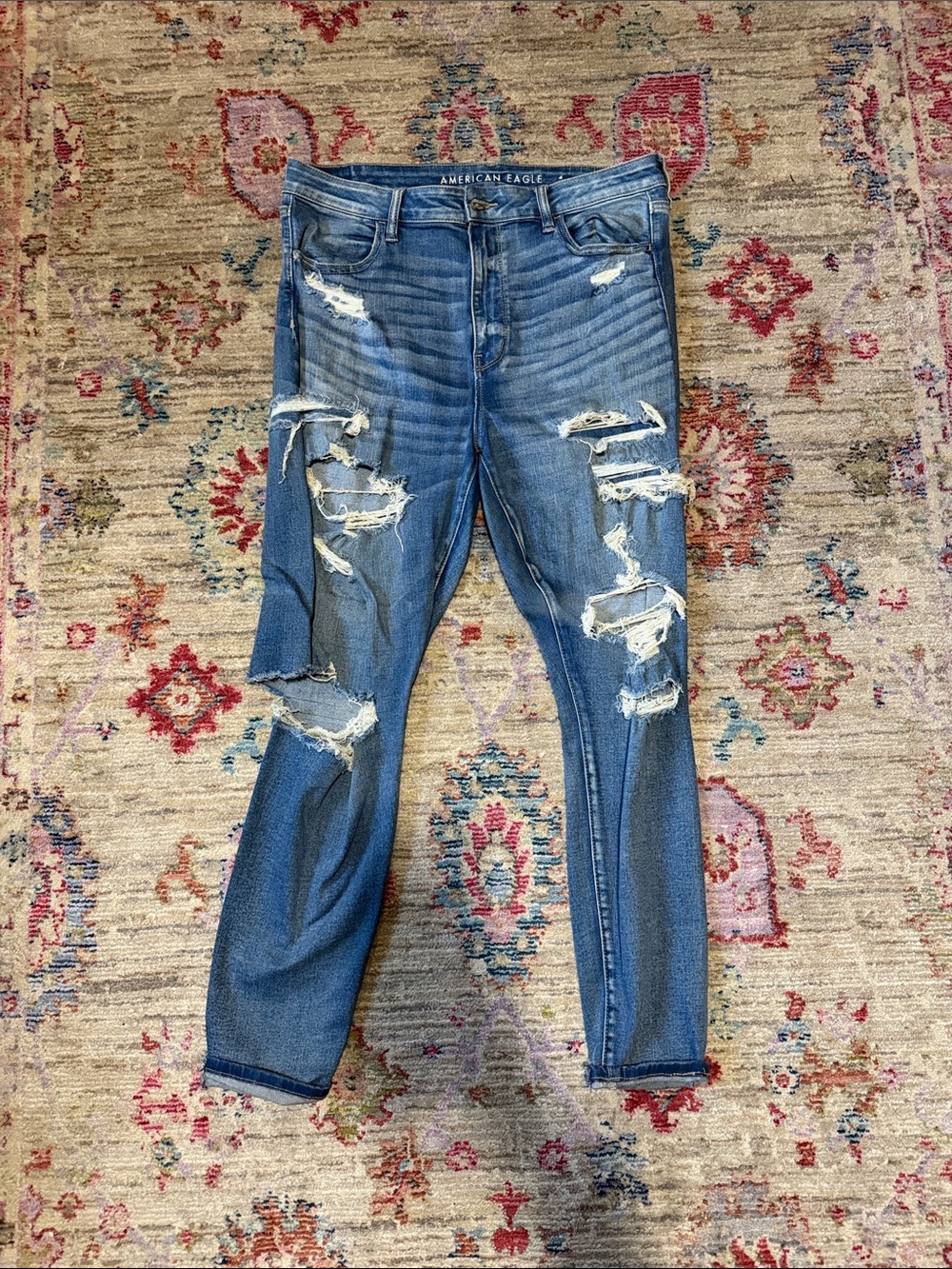 American Eagle Outfitters Dark Blue Stretch Jeans